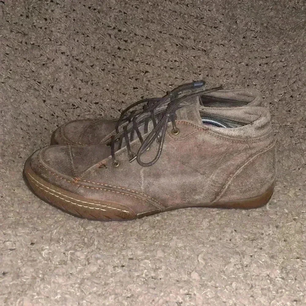 Vintage DOLCIS-Brown Distressed Oiled Suede Desert Boots-Sz 13-NWOB